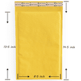 thumbnail image 2 of 100 Count #3 8.5x14.5 Kraft Bubble Mailers Self-Seal Padded Envelopes for Documents, 2 of 9