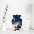 thumbnail image 6 of Lighthouse Small Keepsake Urn For Human Ashes For Male, Little Cloud Cremation Urn For Mom, Blue Urns For Human Ashes Adult Female Small, Miniature Funeral Ash Urns Mini, 3 Inch, 6 of 7