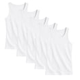thumbnail image 3 of BenBen Men Tank Tops Ribbed Classic Fit Cotton Undershirt Tank Breathable 5-Pack, 3 of 3