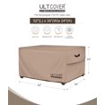 thumbnail image 2 of ULTCOVER Rectangular Gas Fire Pit Table Cover 52x34 inch Waterproof Heavy Duty Firepit Cover, 2 of 7