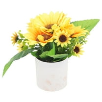 MLINS  Decor Decoration Simulated Potted Plant Mini Sunflower Bonsai Artificial
