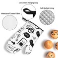 thumbnail image 4 of ZICANCN Oven Mitts and Pot Holders Sets, Black White Game Center Baking Sets Kitchen Heat Resistant 4 Pieces, 4 of 8