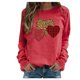 thumbnail image 2 of Puntoco Mujeres Casual Manga Larga San Valentín Impresión O-Cuello tops Camisa Blusa Pullover Puntoco Puntoco-4447, 2 of 3