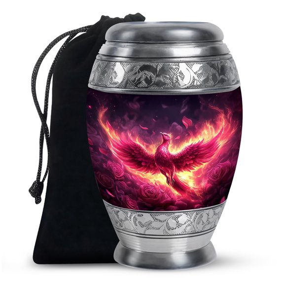 Phoenix Funeral Urn for Ashes Adult Male, Urn for Ashes for Women, Urns for Human Ashes Adult Female, Large Urns for Human Ashes (Size - 10inch)