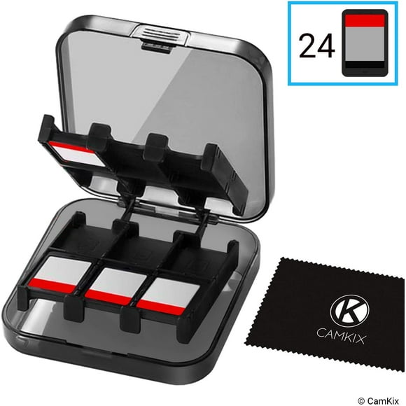 CamKix Game Case Replacement for Nintendo Switch - Fits up to 24 Nintendo Switch Games - Protective Storage System -