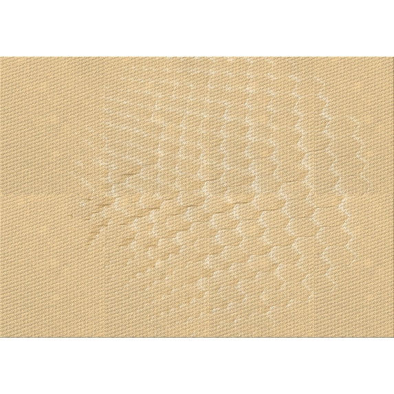 Ahgly Company Indoor Rectangle Patterned Metallic Gold Area Rugs, 5' x 8'