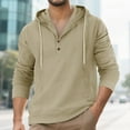 thumbnail image 2 of VJATTWR Men's Big & Tall Long Sleeve Shirt, Comfortable Relaxed Fit, Thermal Style S, 2 of 9