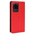 thumbnail image 2 of Flip Wallet Case for Samsung Galaxy S20 Ultra, Plating PU Leather with RFID Blocking Credit Card & Cash Slot Kickstand Magnetic Closure Full Protective Phone Cover Women Men, Red, 2 of 10