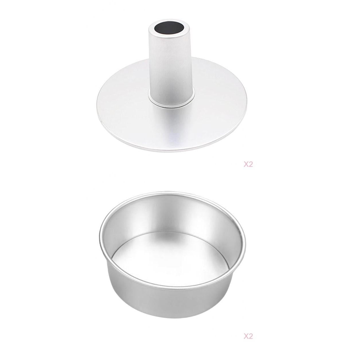 6 &8 Inch Aluminum Round Chimney Chiffon Cake Mold Angel Food Cake Pan DIY 6 &8 Inch Aluminum Round Chimney Chiffon Cake Mold Angel Food Cake Pan DIY