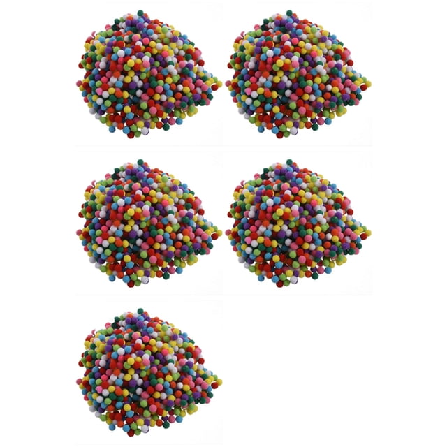5000 Piezas de 10 mm de Color Mezclado Suave Pompones Suaves Pompones para Niños Manualidades