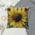 thumbnail image 2 of Nawypu  Sunflower Throw Pillow Cover Spring Decor Farmhouse Home Decoration Square Truck Simple Retro Vintage Pillowcase Truck for Sofa Bench Living Room Home Decor, 2 of 5