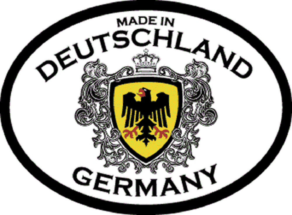 MADE IN DEUTSCHLAND GERMANY Sticker Orignal Artwork Vinyl Reflective Germanic Oval Decal