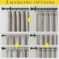 thumbnail image 3 of NICETOWN Linen Curtains & Drapes for Living Room 84 inch Length 2 Panels, Pinch Pleated Heat/Light Blocking Room Darkening Curtains Thermal Insulated Window Drapes for Bedroom, Angora, W50 x L84, 3 of 10