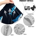 thumbnail image 6 of TSOVTHRID Shark Print 4 PCS Gaming Chair Covers Slipcovers Non-Slip Gamer Chair Cover Stretch Breathable Rotating Armchair Covers with Armrest Covers for Home Offices/Study Rooms, 6 of 7