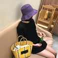 thumbnail image 5 of Women's Anti-UV Foldable Cotton Bucket Hat for Summer Beach Vacation Travel, 5 of 7