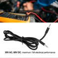 thumbnail image 3 of 10 Sets Banana Test Lead 4mm Male to Male Brass PA 32A 1000V Set Kit for Electricity Testing Black, 3 of 4