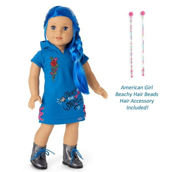 American Girl Doll #90 Blue Hair Blue Eyes Truly Me 18" DN90 Hair Beads