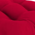 thumbnail image 6 of Jordan Manufacturing 3-Piece Really Red Solid Tufted Outdoor Cushion Set with 1 Wicker Bench Cushion and 2 Wicker Seat Cushions, 6 of 12