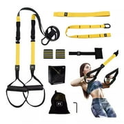 WeluvFit Home Resistance Training Kit, Resistance Trainer Fitness Straps for Full-Body Workout, Bodyweight Resistance Bands with Handles, Door Anchor, Workout Guide for Home Gym