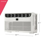 Frigidaire FFRA062WA1 19 Window-Mounted Air Conditioner with 6000 BTU Cooling Capacity; Sleep Modem; Programmable 24-Hour On/Off Timer and Remote Control in White