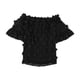 thumbnail image 1 of Alfani Blusa de punto con hombros descubiertos para mujer, negro, 4, 1 of 1