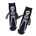 thumbnail image 3 of Halloween Skeleton Hand Embroidered Cotton Ankle Socks For Women Party Costume Comfortable Short, 3 of 5