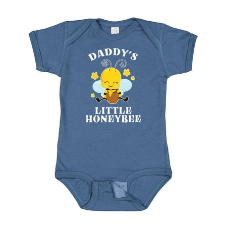 

Inktastic Cute Bee Daddy s Little Honeybee with Stars Gift Baby Boy or Baby Girl Bodysuit