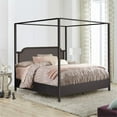 thumbnail image 2 of Hillsdale Melanie Coastal Metal/Wood King Canopy Bed in Bronze, 2 of 5
