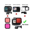 thumbnail image 3 of Waterproof Housing for GoPro Hero 12 Black / Hero 11 Black / Hero 10 Black / Hero 9 Black, Protective 60m Underwater Dive Case Shell with 3 Pack Filters and 12 PCS Anti- Fog Inserts, 3 of 6
