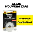 thumbnail image 3 of (3 pack) Duck Max Strength 1 in. x 60 in. Clear Mounting Tape, 3 of 13