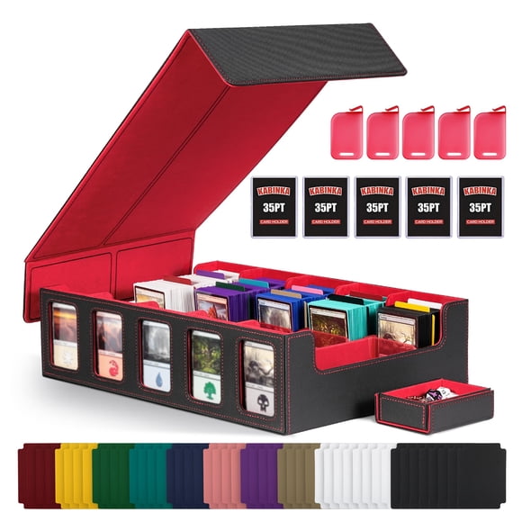 Caja de almacenamiento de tarjetas coleccionables Kabinka con pantalla Commander