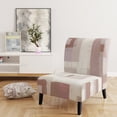 thumbnail image 5 of Designart "Pink Geometric Form Windows II" Upholstered Transitional Accent Chair - Arm Chair, 5 of 5