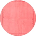 thumbnail image 1 of Ahgly Company Indoor Round Abstract Red Modern Area Rugs, 3' Round, 1 of 4