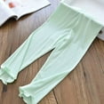 thumbnail image 2 of KAUOD Girls Soft Stretchy Leggings Ribbed Thermal Ankle Tights Pants Kids Toddler Winter School Casual Yoga Dance Leggings, 2 of 8