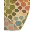thumbnail image 4 of Unique Loom Outdoor Modern Collection Area Rug - Spark (5' 3" x 8' Oval Beige/Burgundy), 4 of 8