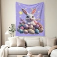 thumbnail image 3 of Easter Throw Blanket, Warm Fleece Flannel Bed Blanket, Lightweight Easter Blanket for Sofa Bed Couch 30"x40", 3 of 8