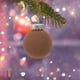 thumbnail image 4 of Set de 12 adornos navideños cubiertos de terciopelo | Bolas decorativas de plástico a prueba de fracturas de 6 cm | Decoraciones multicolores para árboles navideños | Decoración ligera y elegante, 4 of 6