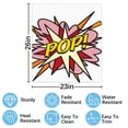 thumbnail image 2 of POP Comic Book Pop Art Flash Cool Graphic Dishwasher Magnet Cover Decorative Sticker for Home Cabinet Kitchen 23" x26", 2 of 5