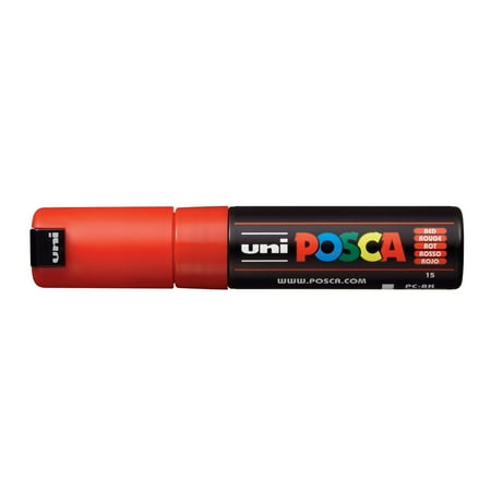 UPC: 4902778916476 | POSCA Paint Marker PC-8K Broad Chisel Red