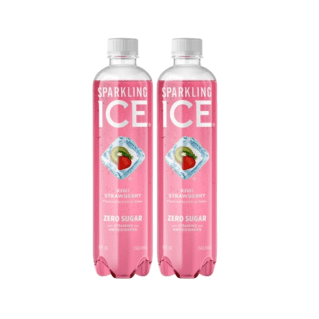 Sparkling Ice Naturally Flavored Sparkling Water, Kiwi Strawberry 17 Fl Oz(PACK OF 2)