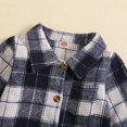 thumbnail image 4 of Kids Toddler Baby Boys Autumn Winter Shirt Jacket Plaid Cotton Long Sleeve Button Down Boys Coat Clothes Outwear for 6-12 Months, 4 of 7