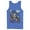 Royal Blue, variant on Men's Superman Daily Planet Newspaper Tank Top Athletic Heather Medium