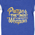 thumbnail image 4 of Inktastic Prayer Power Gold Boys or Girls Baby Bodysuit, 4 of 5
