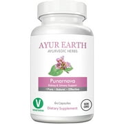 Pure Punarnava Root Powder in Vegetarian Capsules - Ayurvedic Punarnava Supplement - Boerhavia Diffusa Pills for Heart, Liver, & Kidney Support - Purnarnava Kidney Detox - 30 Day Supply (60 Capsules)