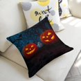 thumbnail image 5 of Night with Pumpkins and Ghosts Linen toss pillowcase decoration pillowcase gifting preferred 24x24 inch cushion cover 4 sets sofa pillowcase sofa bedroom living room car, 5 of 8