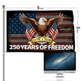 thumbnail image 3 of YIBAGA 250 Anniversary Flag 3x5 Ft America National Flag Eagle 250 Years of Freedom 1776-2026 Patriotic Outdoor Lawn Garden Decor with Brass Grommets, 3 of 10