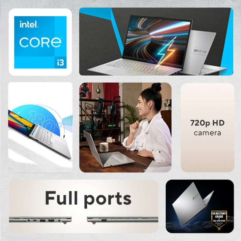 ASUS Vivobook Go 15.6 inch Windows Laptop Intel Core i3-N305 ASUS Vivobook Go 15.6 inch Windows Laptop Intel Core i3-N305