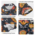 thumbnail image 3 of Dailycode Small Short Sleeve Button Down Shirts Flowers Traditional Folk Art Casual Shirt 3-10 Years, 3 of 9