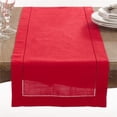 thumbnail image 1 of SARO 6301.R16120B Chemin de Table Bordure Ourlet Classique Rouge, 1 of 3