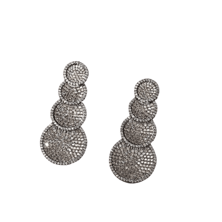 Monta LuxeX Natural Stone Premium Heritage Imitation Jewelry CHAND SITARA CASCADE EARRINGS Statement Earrings for Women Party Use